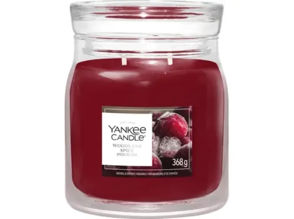 Yankee Candle Signature Woodland Spice stredná / Vonná sviečka / 2 knôty / 35-50 hod.