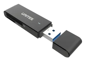 Unitek Y-9327A čierna / Čítačka pamäťových kariet / USB 3.2 Gen 1 Type-A / SD microSD / 2 sloty (Y-9327A)
