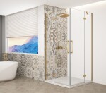 GELCO - TRINITY GOLD obdĺžnikový kút 900x1000 rohový vstup, číre sklo, GT2290-10C-G GT2290-10C-G