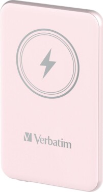 Verbatim Powerbank Verbatim Charge 'n' Go Magnetic Wireless 5000mAh USB-C PD 3.0 Pink