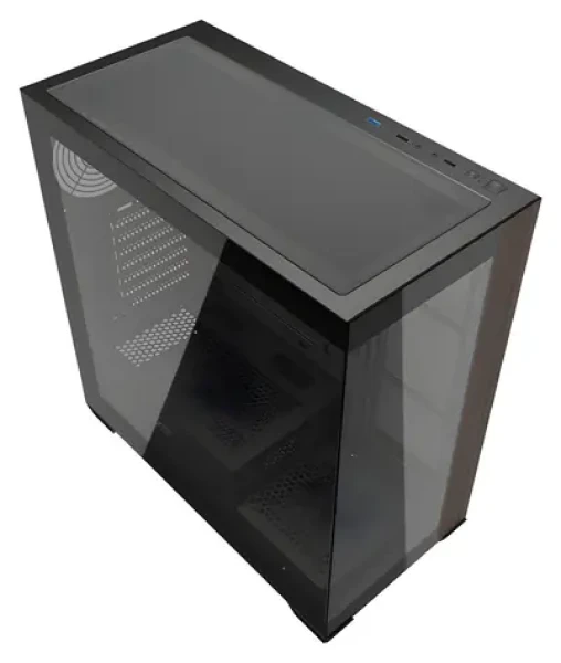DarkFlash DS900W čierna / Počítačová skriňa / ATX / bez ventilátorov / tvrdené sklo / USB-C (DS900W_Black)