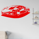 Veselá Stena Samolepka Auto budúcnosti Farba: fialová, Veľkosť: 60 x 27 cm