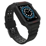 Hurtel Armored Case Strap čierna / Kryt s remienkom / Apple Watch 38/40/41 mm
