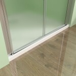 H K - Sprchové dvere SAFE D2 80 FROST dvojkrídlové 76-80 x 195 cm SE-SAFED280FROST