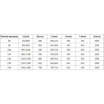 MEXEN/S - Lunar vaňová zástena 2-krídlová pravá 140 x 150, transparent, zlatá 897-140-100-50-00-P