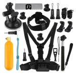 Puluz PKT18 / Sada príslušenstva pre akčné kamery / 20 dielov / GoPro, DJI OSMO Action, Insta360 (PKT18)