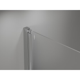 MEXEN - MIST vaňová zástena 100x150 cm 6mm 2-s, chróm, číra, ľavá 8A9-100-002-01-00-L