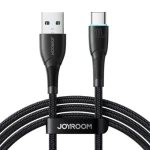 Joyroom SA32-AC6 Nabíjací kábel USB-A (M) - USB-C (M) 100W 1.0m čierna (SA32-AC6 1m Bl)