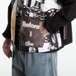 Mikina PLEASURES Good Time Zip Poncho Hoodie Black XL