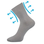 BOMA ponožky Viktor light grey 3 páry 41-42 102128