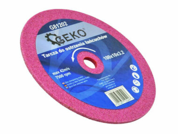 GEKO G81202 / Kotúč na brúsenie reťaze / 100 x 3.2 x 10 mm (G81202)