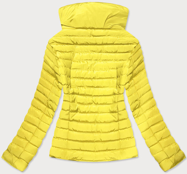 Žlutá prošívaná dámská bunda pro přechodné období (23063-3) Barva: odcienie żółtego, Velikost: S (36)