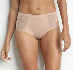 Dámske nohavičky FLAT TUMMY EFFECT MIDISLIP Drawstring Panties - BELLINDA - nude S