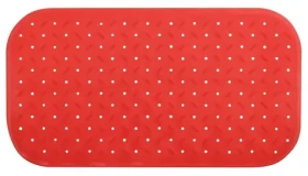 MSV CLASS Premium protišmyková podložka do vane červená / SBS kaučuk / 36 x 65 cm