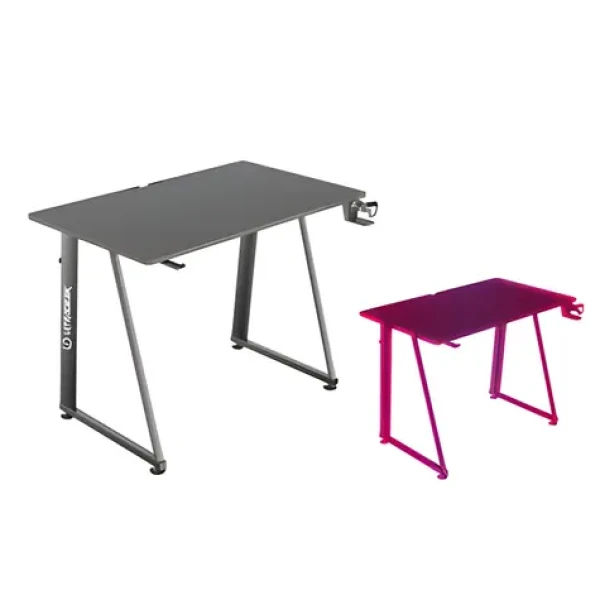 Ultradesk ENTER V2 čierna / Herný stôl / 100 x 60 x 75 cm / držiak slúchadielnápojov (UDESK-EN-BK)