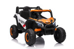 Mamido Mamido Elektrické autíčko Buggy Madman biele | UTV-MX 4x4 | EVA kolesá | 12V 10Ah | EKO koža