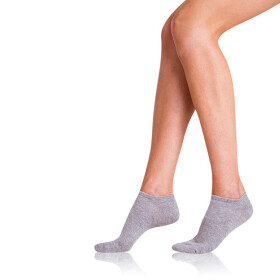 Dámské krátké ponožky páry COTTON IN-SHOE SOCKS 2x BELLINDA šedá