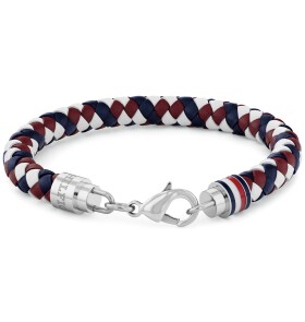 Tommy Hilfiger Kožený tricolor náramok pre mužov Tyson 2790633