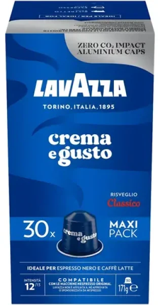 Lavazza Crema e Gusto Classico 30 ks / Kapsľová káva / Nespresso
