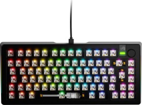 Glorious Glorious GMMK 3 Pro 75 % Custom Gaming-Tastatur - Barebone, ISO-Layout, schwarz