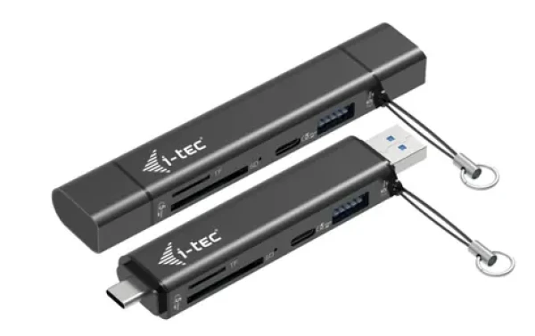 I-TEC USB-C/USB-A Dongle / Hub USB / čítačka SD/microSD kariet / USB 3.2 Gen 1 / 5 Gbps (CADONGLEUSBSD)
