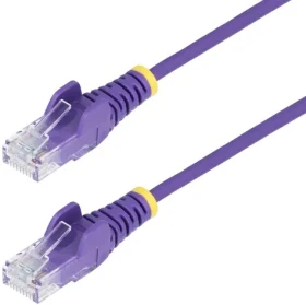 StarTech CAT6 Slim fialová (N6PAT100CMPLS) / Sieťový kábel / RJ-45 / 1 m / PoE (N6PAT100CMPLS)