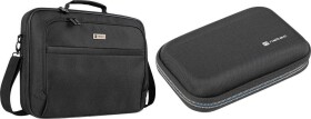 Natec Torba Natec BOXER LITE do laptopów 15,6" Czarna (NTO-2054) + Etui na dysk twardy Krill 2 Czarne (NET-2053)