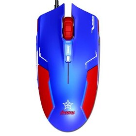 E-BLUE Myš Capitan America / Myš / Optická / 1600DPI / USB/ Modrá (EMS613BLAA-IU)