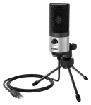 FIFINE K669BS strieborná / stolný mikrofón / kondenzátorový / trojnožka / USB (K669BS)