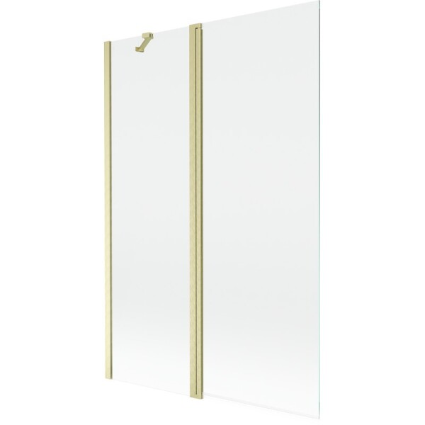 MEXEN - MIST vaňová zástena 120x150 cm 6mm f+s, zlatá kartáčovaná, číra 8A9-120-011-55-00