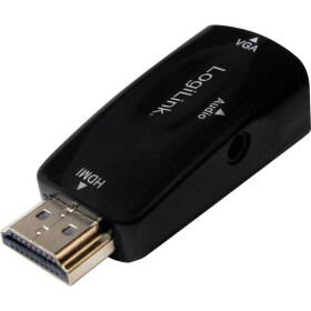 LogiLink CV0107 adaptér [1x HDMI zástrčka - 1x VGA zásuvka] čierna; CV0107