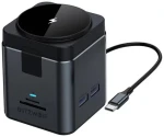 Blitzwolf BW-TH17 9v1 Dokovacia stanica čierna / 3xUSB-A / 2xUSB-C / bezdrôtové nabíjanie / 1x HDMI / 1x RJ45 / SD + TF (BW-TH17)