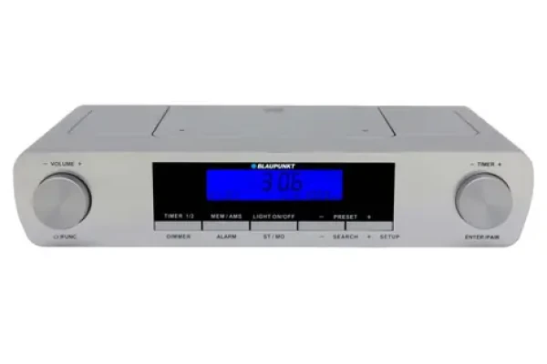Blaupunkt KR14BT strieborná / kuchynské rádio / Bluetooth / budík / 2x 0.8W (KR14BT)