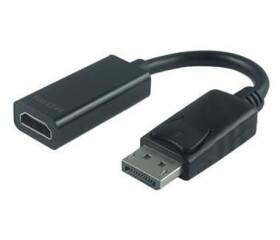 PremiumCord adaptér DisplayPort - HDMI Samec-Samice 20cm / podpora 3D / 4K * 2K @ 30Hz / 20cm (kportad11)