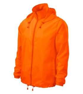 Windy unisex vetrovka neónovo oranžová 3XL