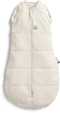 ERGOPOUCH Zavinovačka a vak na spanie 2v1 Cocoon Oatmeal Marle 0-3 m, 3-6 kg, 2,5 tog