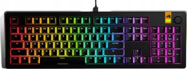 Glorious GMMK 3 HE 100 % Custom klawiatura do gier - Pre-Built, ANSI (US), Fox HE Switches, Čierny