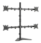 Equip čierna / Stolný držiak pre monitor / 17"-32" / VESA 75x75-100x100 mm / nosnosť 9 kg / 360° otočenie (650127)