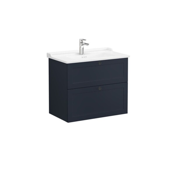 Kúpeľňová skrinka s umývadlom VitrA Root 80x67x46 cm modrá mat ROOTC80BINTC ROOTC80BINTC