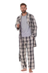 Pánske pyžamo L&L 2473 Ben cr/r M-3XL tmavě modrá XXL