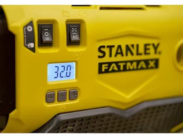Stanley SFMCE520B čierna, žltá / Akumulátorový kompresor / 18V / 11 bar / LED svietidlo (SFMCE520B-QW)