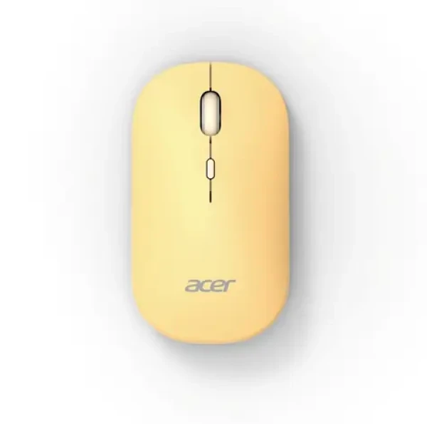 Acer AMR130 žltá / Bezdrôtová myš / Ergonomická optická / 1600 DPI / USB + Bluetooth 5.2 (GP.MCE11.04B)