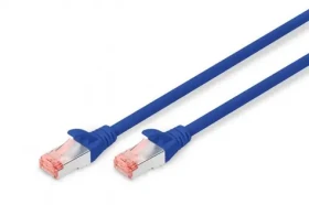 Digitus Cat6 S/FTP modrý 0,25 m / Patch kábel / RJ45-RJ45 / AWG 27/7 / LSZH (DK-1644-0025/B)