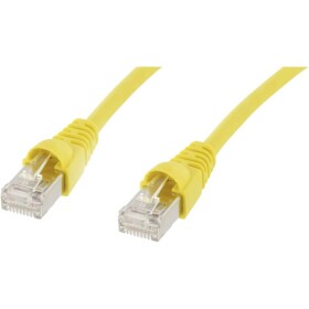 Telegärtner 100008985 RJ45 sieťové káble, prepojovacie káble CAT 6A S/FTP 10.00 m žltá samozhášavý, s ochranou, samozhášavý, bez halogénov, UL certifikácia 1 ks; 100008985