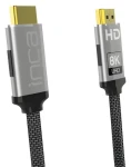 INCA IHM-03T sivá / Kábel HDMI / 2.1 / 48 Gbps / 8K / 3 m / pozlátené konektory (IHM-03T)
