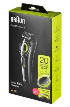 Braun BT3323 čierna-zelená / zastrihávač fúzov / 50 min prevádzka / 0.5-10mm (BT3323)