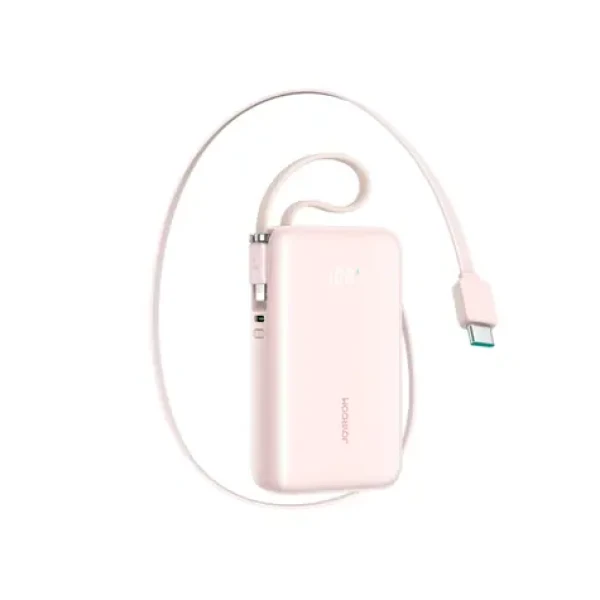 Joyroom JR-PR2L ružová / Powerbanka / 10000mAh / 35W / 1x USB-C / 1x USB-C 1x Lightning kábel (6956116762315)