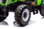 Mamido Mamido Detský elektrický traktor MX-616 s kabínou 12V | 2x45W zelený