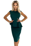 Dámske šaty 192-16 Tmavo zelená - Numoco XL tmavě zelená