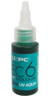 XSPC EC6 ReColour Dye UV azúrová / Farbivo do chladiacej kvapaliny / Koncentrát / UV reaktívny / 30 ml (5060175589453)